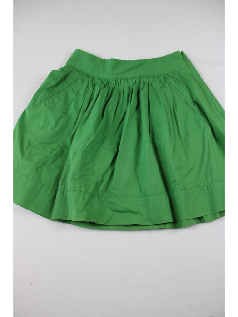 Banana Republic Green Pleated A-Line Skirt